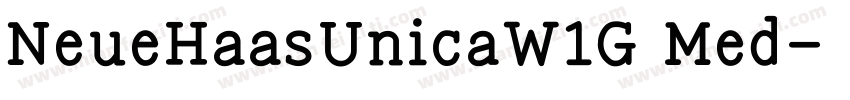 NeueHaasUnicaW1G Med字体转换